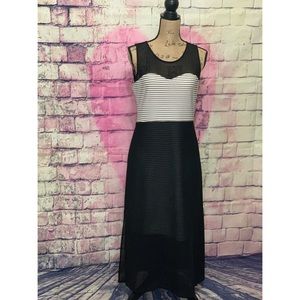 **SOLD** P. Luca Milano Horizontal Black/White Dress